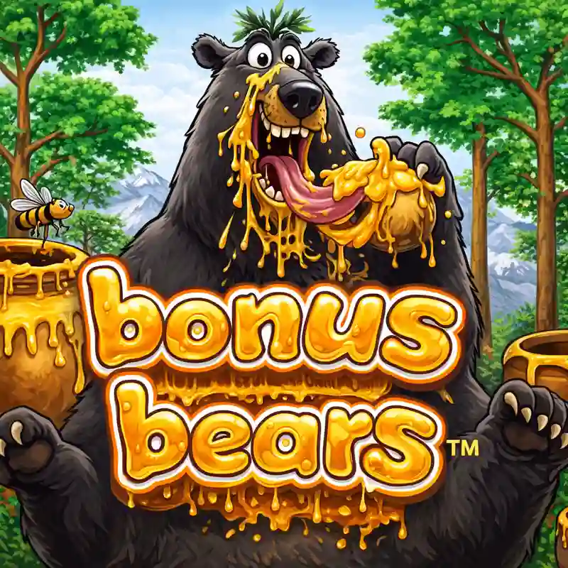 Bonus Bears slot game jackpot banner